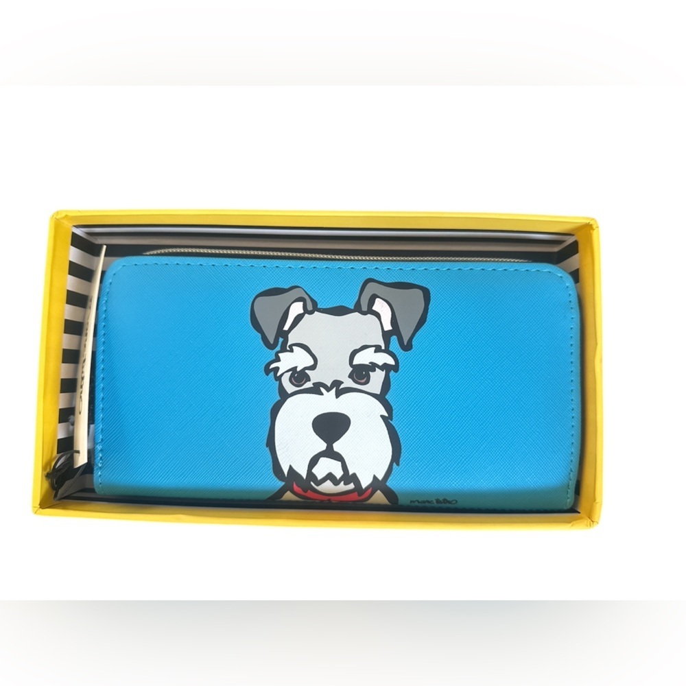 Marc Tetro‎ Schnauzer long wallet NWT with gift box